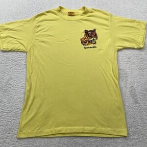 Vintage Tiger Cubs BSA Boy Scouts Single Stitch‎ T Shirt Tee Size Large Yellow
